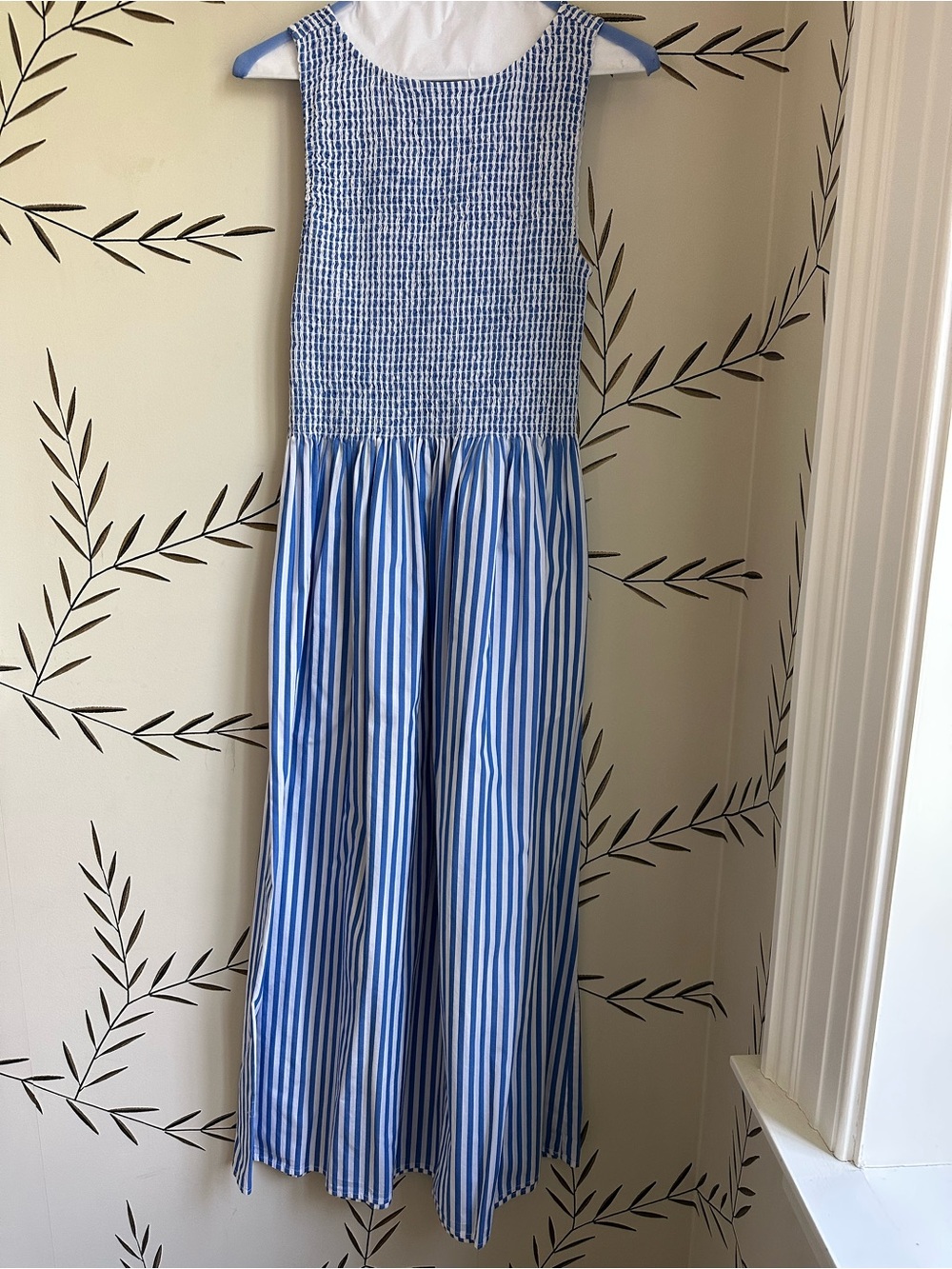 Hill House Cosima Nap dress. Blueberry Stripe. M. EUC - Picture 6 of 9